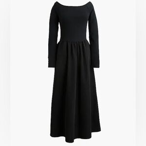 J. CREW Long Sleeve Flowy Black Color Dress Womens Size Small NWT